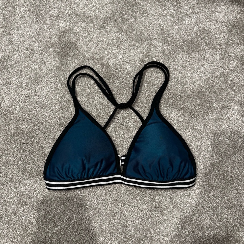 Striped Padded Bikini Top